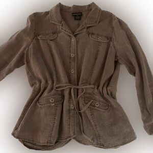 Athleta Linen Utility Jacket